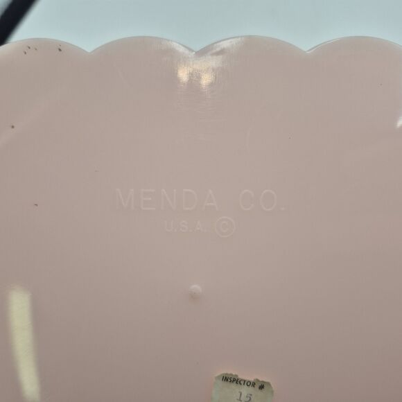 Vintage 1950's 4 Pc Pink Plastic Vanity Set Menda USA - Picture 15 of 16